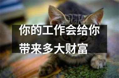 <h3>你的工作会给你带来多大财富