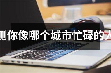 <h3>测你像哪个城市忙碌的人