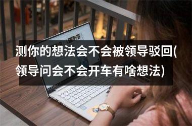 <h3>测你的想法会不会被领导驳回(领导问会不会开车有啥想法)