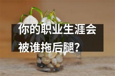 <h3>你的职业生涯会被谁拖后腿？