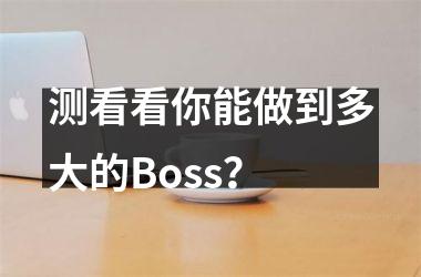 <h3>测看看你能做到多大的Boss？