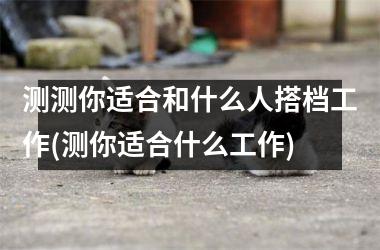 <h3>测测你适合和什么人搭档工作(测你适合什么工作)
