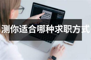 <h3>测你适合哪种求职方式