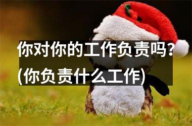 <h3>你对你的工作负责吗？(你负责什么工作)