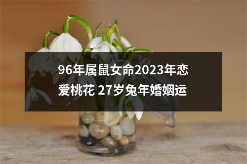 <h3>96年属鼠女命2025年恋爱桃花27岁兔年婚姻运