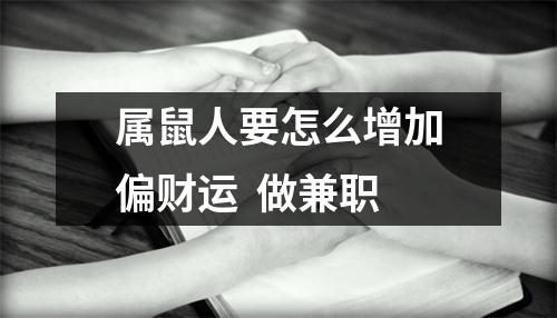 <h3>属鼠人要怎么增加偏财运做兼职
