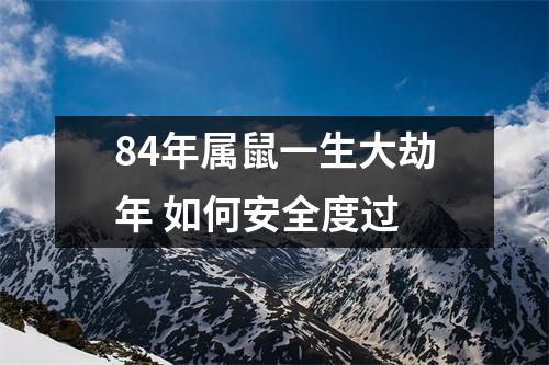 <h3>84年属鼠一生大劫年如何安全度过