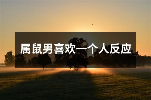 <h3>属鼠男喜欢一个人反应