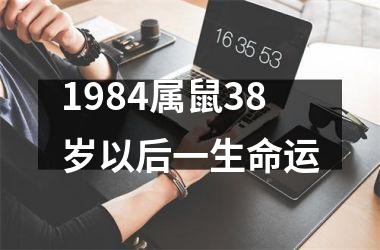 1984属鼠38岁以后一生命运