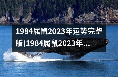 1984属鼠2025年运势完整版(1984属鼠2025年运势及运程每月运程)