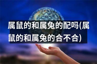 <h3>属鼠的和属兔的配吗(属鼠的和属兔的合不合)