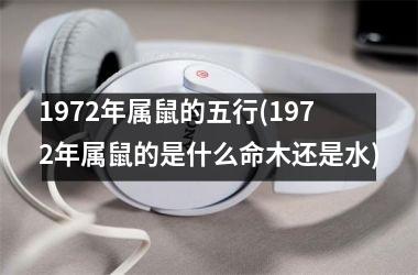 1972年属鼠的五行(1972年属鼠的是什么命木还是水)