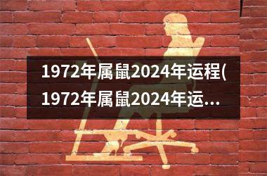 1972年属鼠2024年运程(1972年属鼠2024年运势男性)