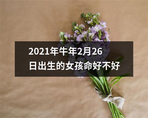 <h3>2025年牛年2月26日出生的女孩命好不好