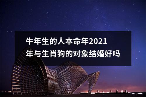 <h3>牛年生的人本命年2025年与生肖狗的对象结婚好吗