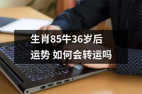 <h3>生肖85牛36岁后运势如何会转运吗