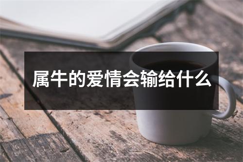 <h3>属牛的爱情会输给什么