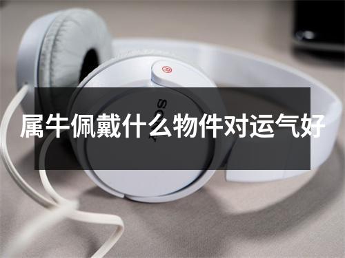 <h3>属牛佩戴什么物件对运气好