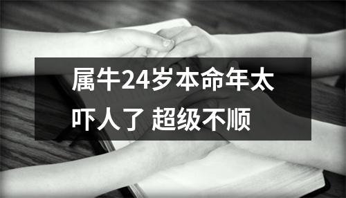 <h3>属牛24岁本命年太吓人了超级不顺