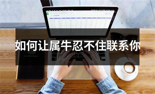 <h3>如何让属牛忍不住联系你