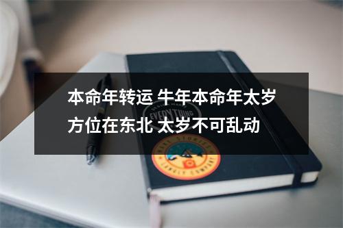 本命年转运牛年本命年太岁方位在东北太岁不可乱动