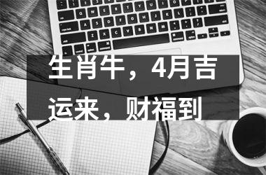 <h3>生肖牛，4月吉运来，财福到