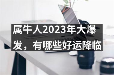 <h3>属牛人2025年大爆发，有哪些好运降临