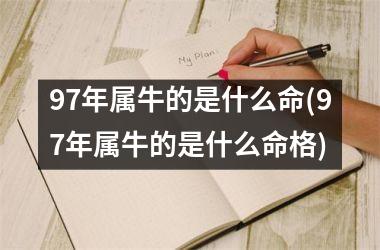 <h3>97年属牛的是什么命(97年属牛的是什么命格)