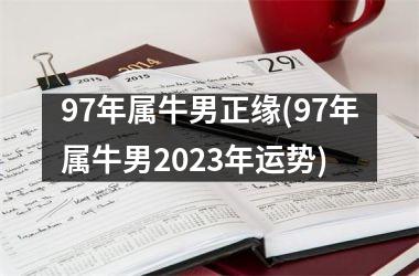 <h3>97年属牛男正缘(97年属牛男2025年运势)
