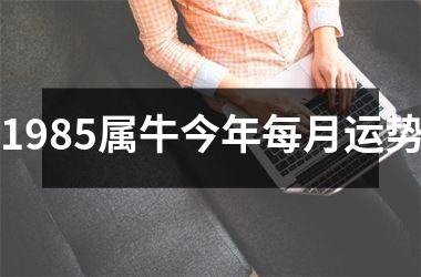 1985属牛今年每月运势