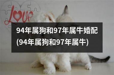 <h3>94年属狗和97年属牛婚配(94年属狗和97年属牛)