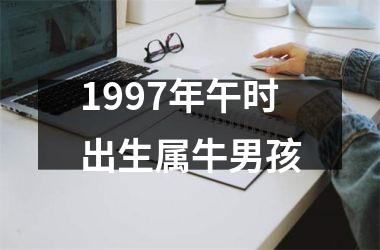<h3>1997年午时出生属牛男孩