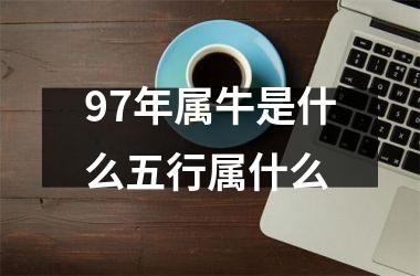 <h3>97年属牛是什么五行属什么