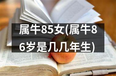 <h3>属牛85女(属牛86岁是几几年生)