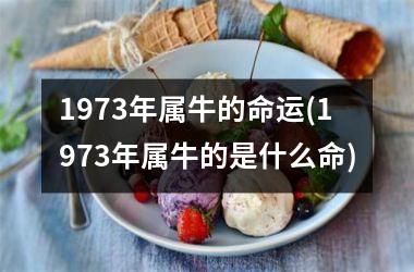 <h3>1973年属牛的命运(1973年属牛的是什么命)