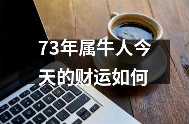 <h3>73年属牛人今天的财运如何
