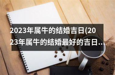 2023年属牛的结婚吉日(2023年属牛的结婚最好的吉日)