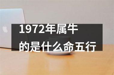 <h3>1972年属牛的是什么命五行