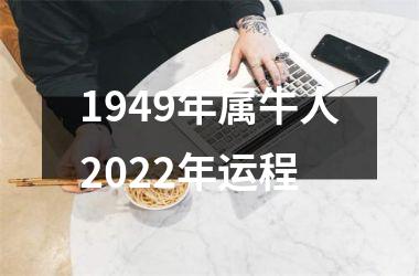 1949年属牛人2022年运程