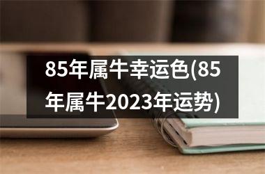 85年属牛幸运色(85年属牛2023年运势)