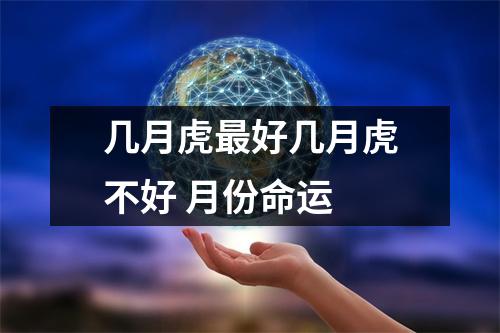 <h3>几月虎好几月虎不好月份命运