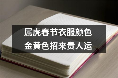 <h3>属虎春节衣服颜色金黄色招来贵人运