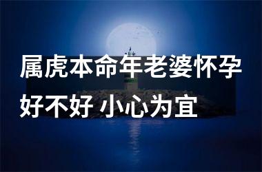 <h3>属虎本命年老婆怀孕好不好 小心为宜