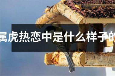 属虎热恋中是什么样子的