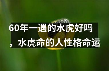 <h3>60年一遇的水虎好吗，水虎命的人性格命运