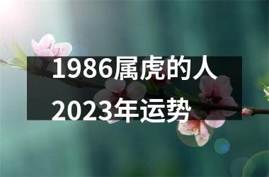 1986属虎的人2025年运势