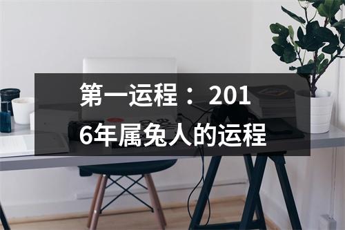 第一运程：2016年属兔人的运程