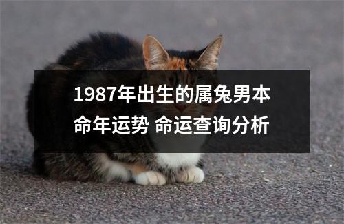 1987年出生的属兔男本命年运势命运查询分析