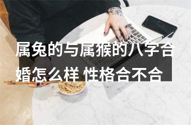 <h3>属兔的与属猴的八字合婚怎么样 性格合不合