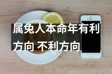属兔人本命年有利方向 不利方向